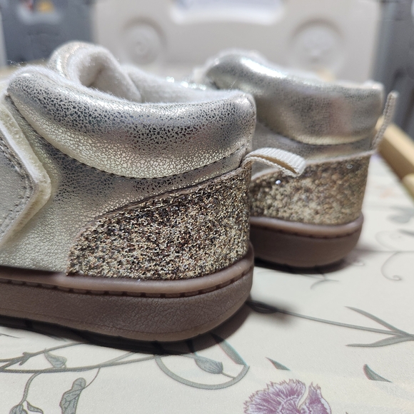 Carter's Silver Baby Shoes - Picture 3 of 6